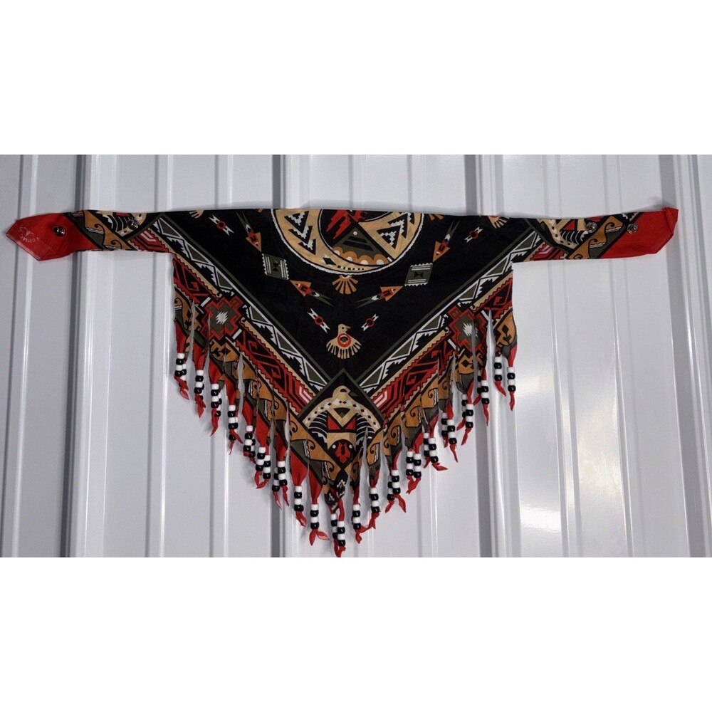 Vintage Southwest Style Thunderbird Pony Bead Neckerchief